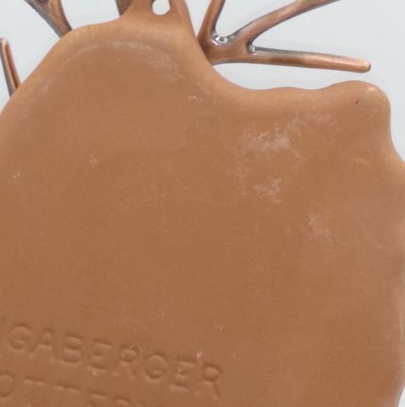 Longaberger Kriss Kringle Santa Cookie Mold 1991 Vintage Earthenware Christmas - Picture 8 of 12